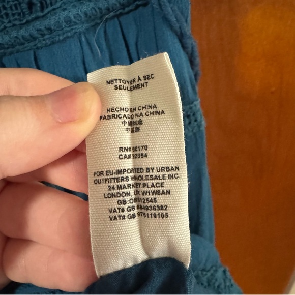 Free People Blue Emily Crocheted Illusion Fit & Flare Dress - Picture 10 of 10